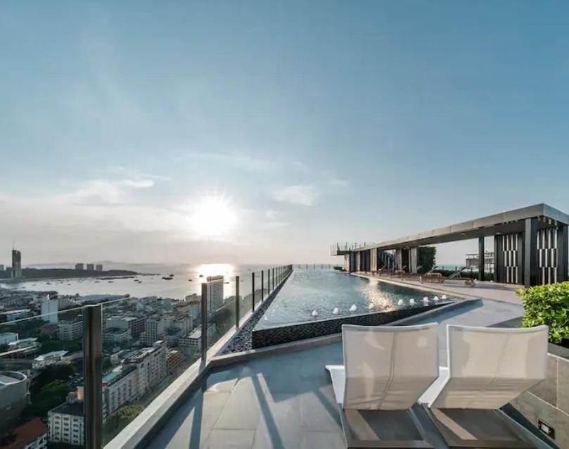 The Base Central Pattaya 2Bed King&Queen Sky Seaview & Infinity Pool Εξωτερικό φωτογραφία